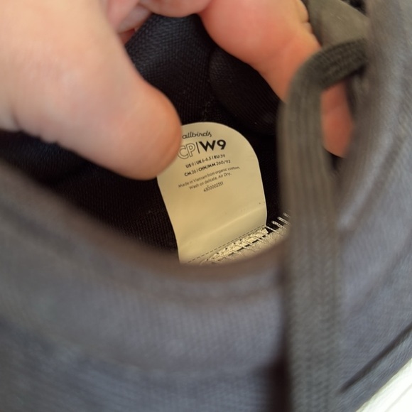 Allbirds Canvas Pacers Natural Black Blizzard Sneakers - Picture 8 of 11